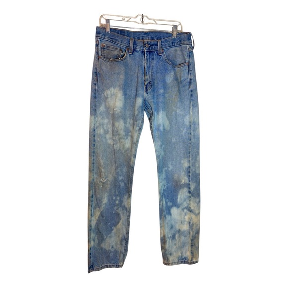 LEVI’S 505 Vintage Customized Tie-Dye Blue Jeans - Picture 3 of 8